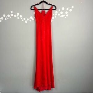 PrettyLIttleThing Extreme Split Strappy Back Maxi Dress Size 6